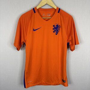 Nike Netherlands KNVB Soccer Jersey Orange Dri-Fit Men’s Small